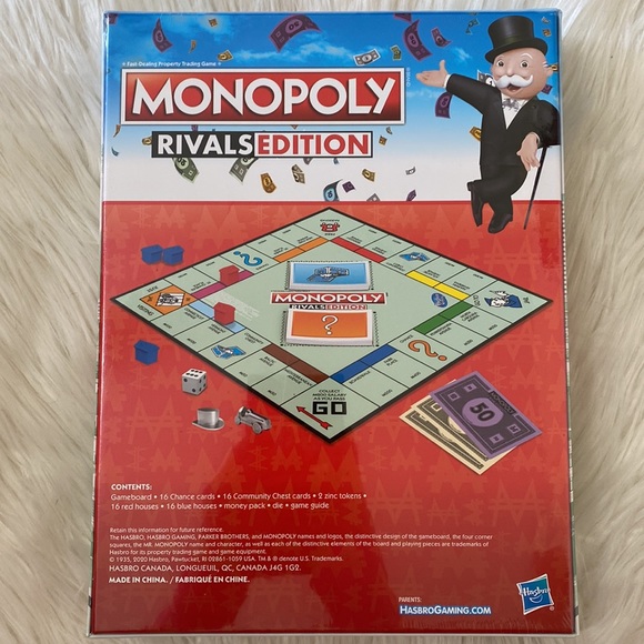 Hasbro Monopoly Rivals Edition Board Game - Picture 2 of 2